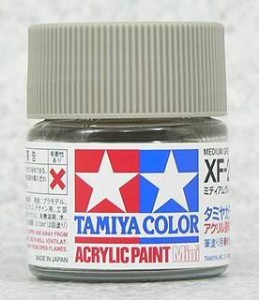 TAMIYA 壓克力系水性漆 10ml 中灰色 XF-2
